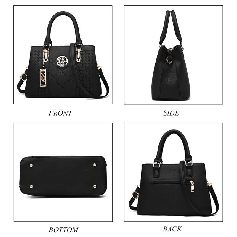 V562-C103690860DBT-226376-05 Women Leather Messenger Handbag - Stylish and Functional - Khaki - Image 6