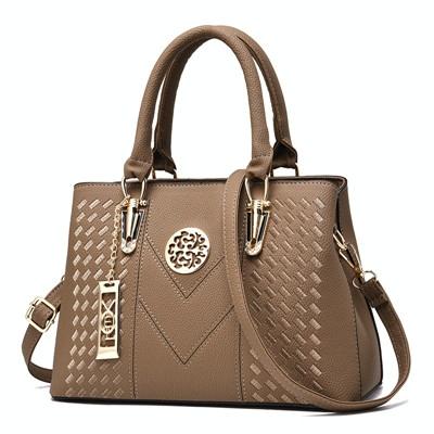 V562-C103690860DBT-226376-08 Women Leather Messenger Handbag - Stylish and Functional - Khaki - Image 9