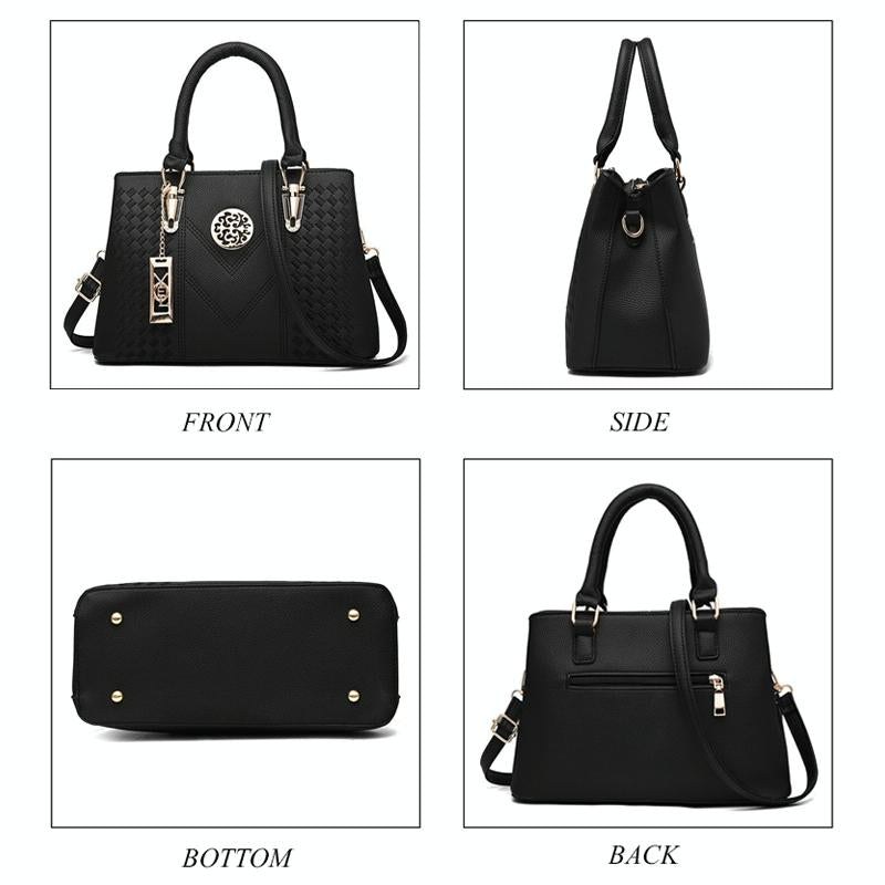 V562-C103690860DBT-226376-12 Women Leather Messenger Handbag - Stylish and Functional - Khaki - Image 13