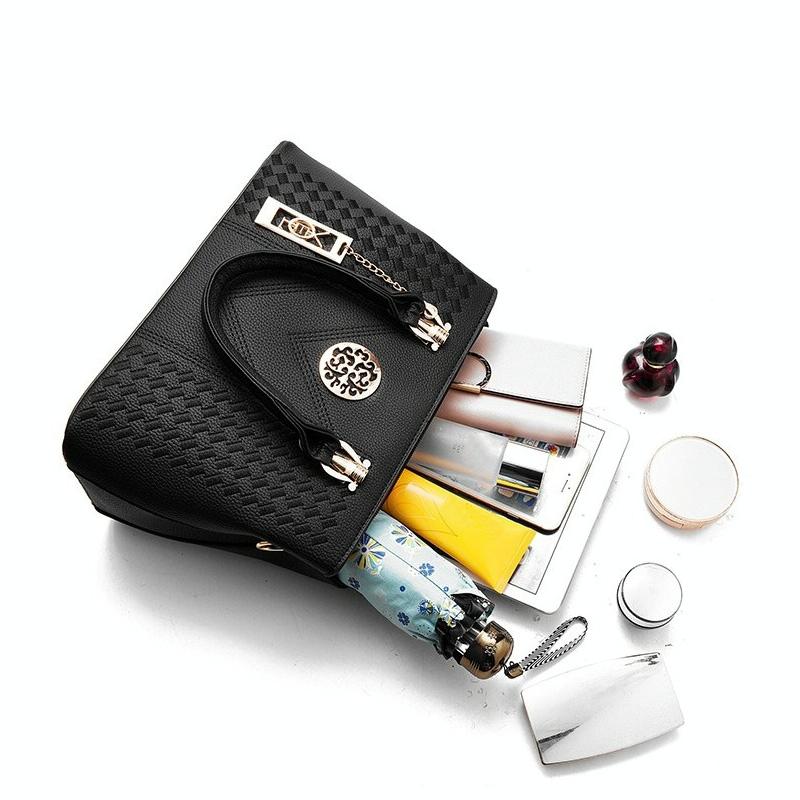 V562-C103690860DBT-226376-13 Women Leather Messenger Handbag - Stylish and Functional - Khaki - Image 14