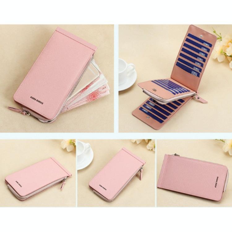 V562-C103847080DBT-202503280230-13 Ultra Thin Multi Card Wallet Multi Function Card Holder - Rose Red - Image 14