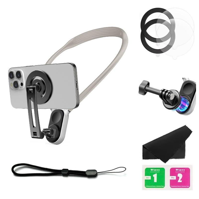 V562-C1054374060DBT-222198-00 Versatile Magnetic Neck Holder for Phones and Action Cameras - Star Light Color - Image 1