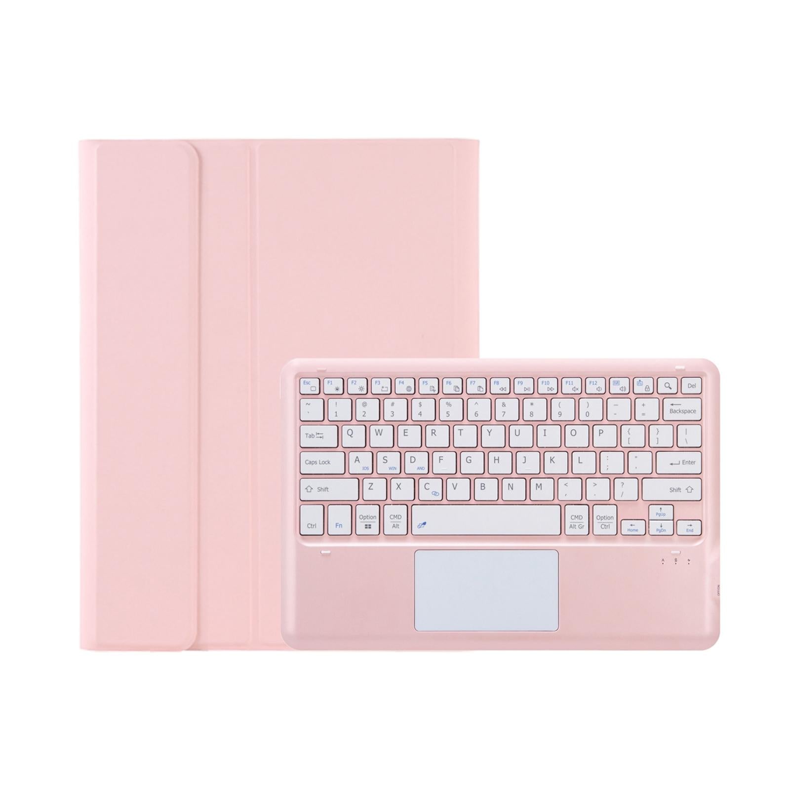V562-C105499200ADE-202504291935-02 Detachable Bluetooth Keyboard Leather Case For Ipad Pro 12.9 2021 / 2020 / 2018 With Touch Pad - Dark Green - Image 3