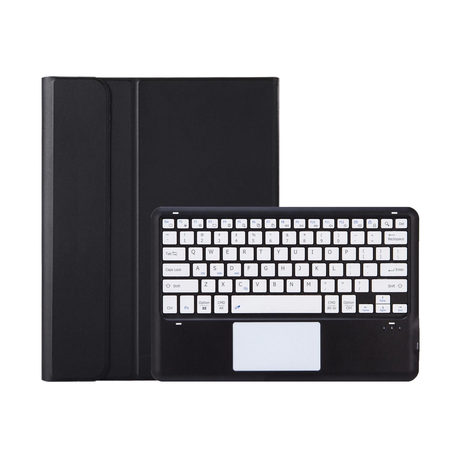 V562-C105499200ADE-202504291935-07 Detachable Bluetooth Keyboard Leather Case For Ipad Pro 12.9 2021 / 2020 / 2018 With Touch Pad - Dark Green - Image 8