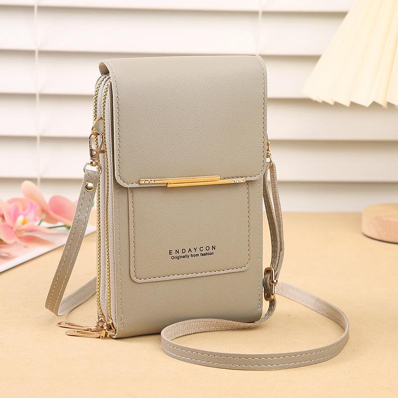 V562-C1057774060DBT-202505191715-00 Multifunctional Touch Screen Crossbody Bag - Grey - Image 1