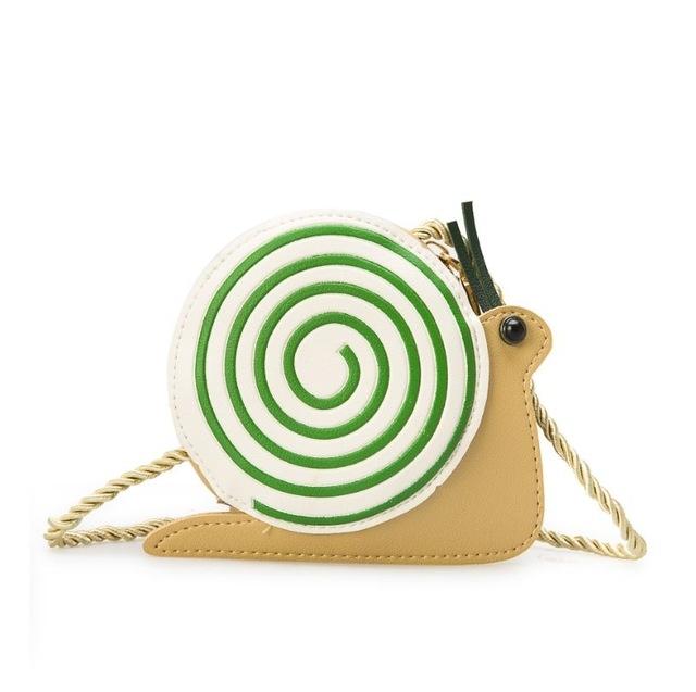 V562-C106968050DBT-202505191713-10 Adorable Kids' Tassel Purse Cute Cartoon Animals - Snail - Image 11