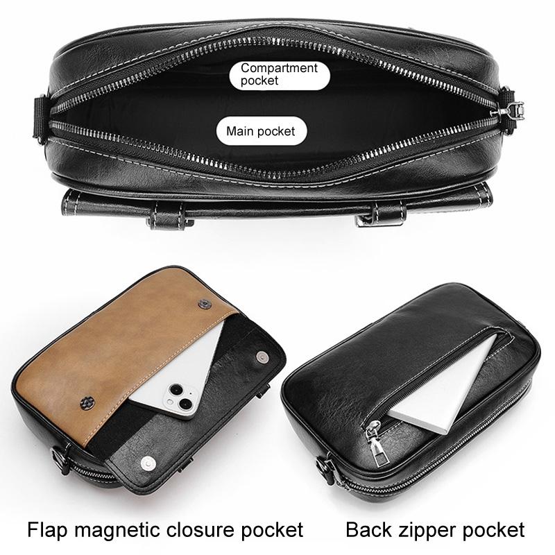 V562-C1070115060DBT-202503041931-05 Waterproof Shoulder Crossbody Bag For Men Wear Resistant Design - Khaki - Image 6