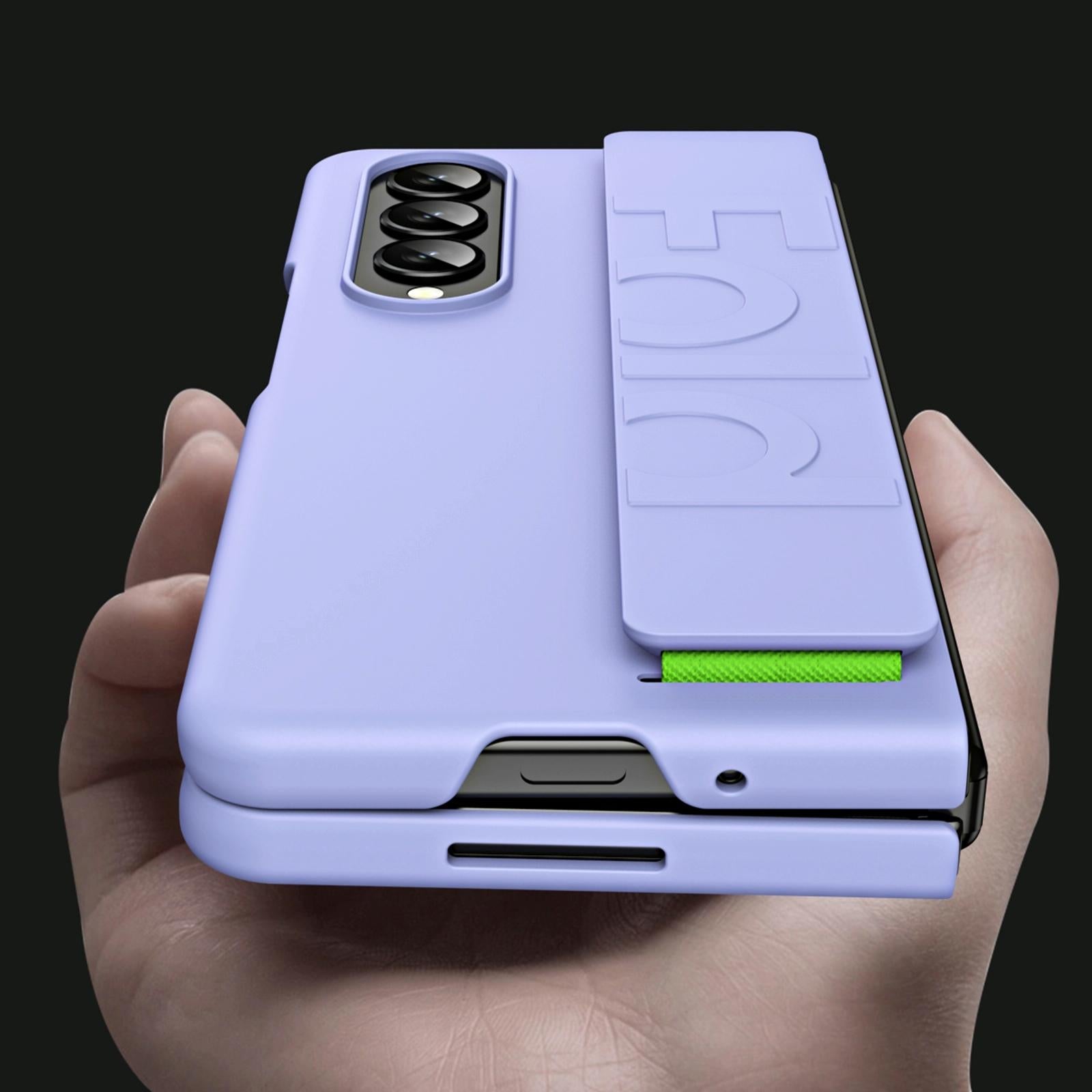 V562-C107330400ADE-202502241320-06 For Samsung Galaxy Z Fold4 5G Shockproof Wristband - Elastic - Purple - Image 7