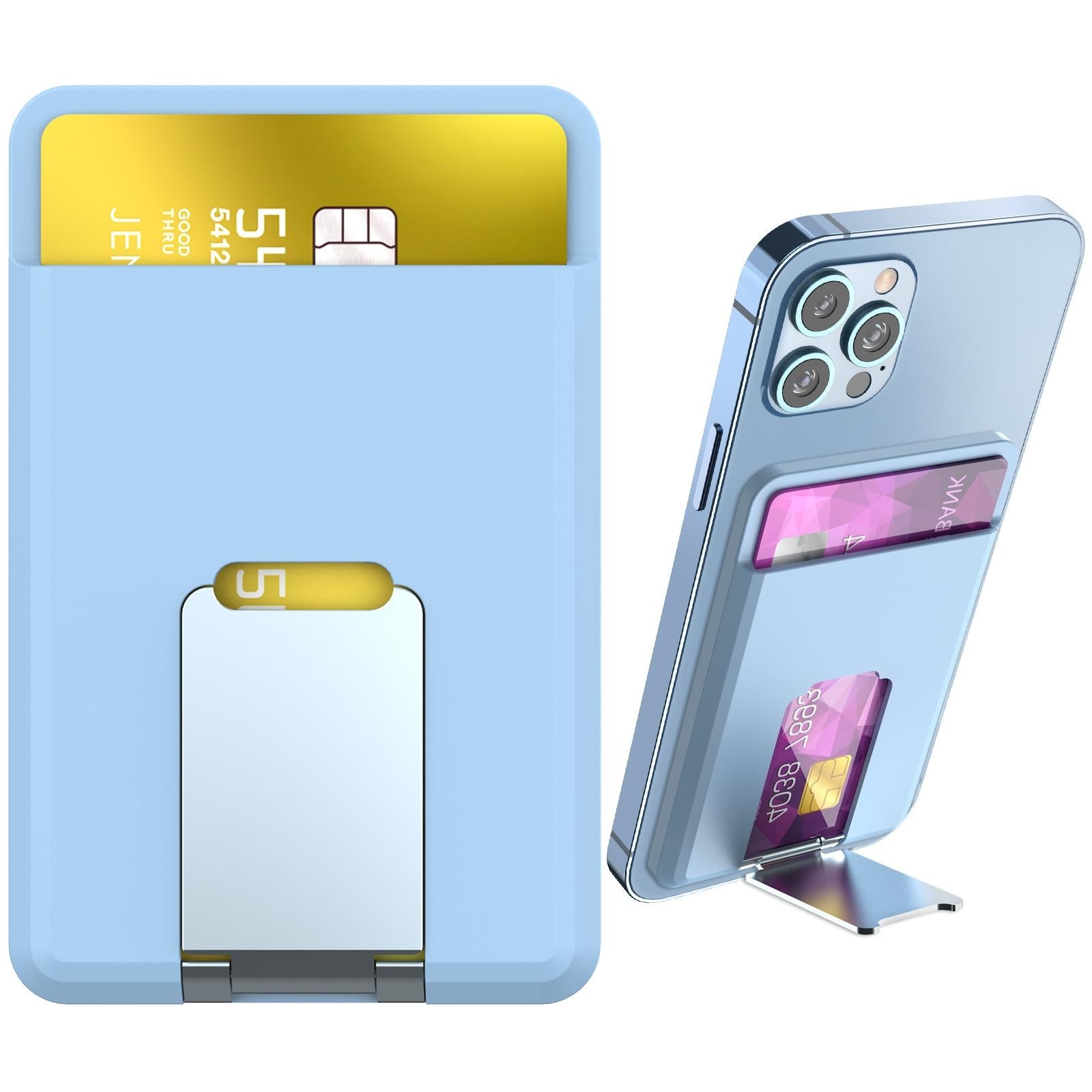 V562-C1073853060DBT-202503280212-01 Universal Mobile Phone Card Holder Organizer Bag - Light Blue - Image 2