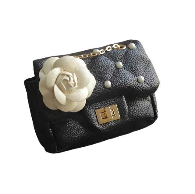 V562-C107534940DBT-202505191647-01 Glitter Flower Chain Kid Shoulder Bag - Yellow - Image 2