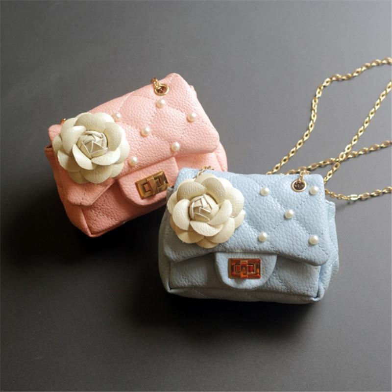 V562-C107534940DBT-202505191647-03 Glitter Flower Chain Kid Shoulder Bag - Yellow - Image 4