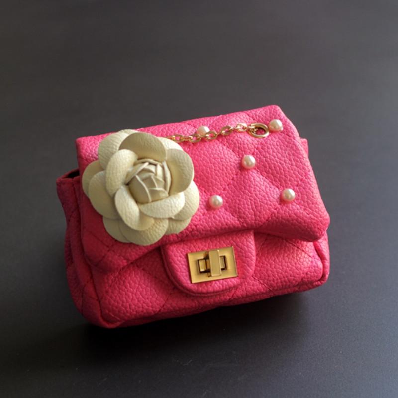 V562-C107534940DBT-202505191647-04 Glitter Flower Chain Kid Shoulder Bag - Yellow - Image 5