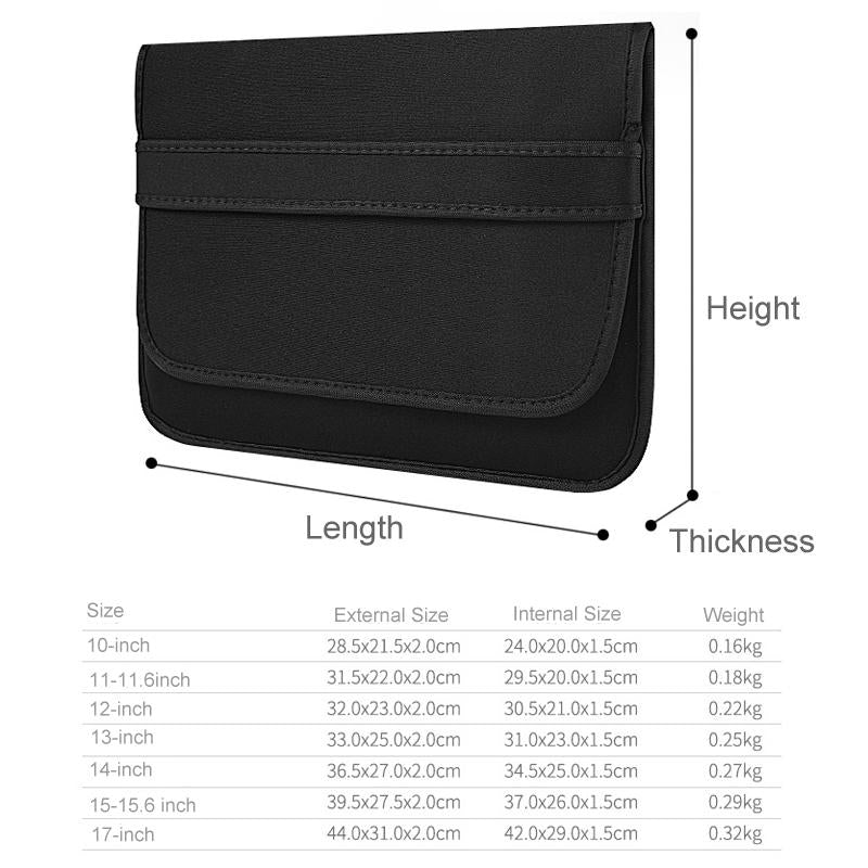 V562-C1078923060DBT-202502282135-04 Horizontal Flap Clutch Bag with Neoprene Laptop Lining - Purple - 12 Inch - Image 5