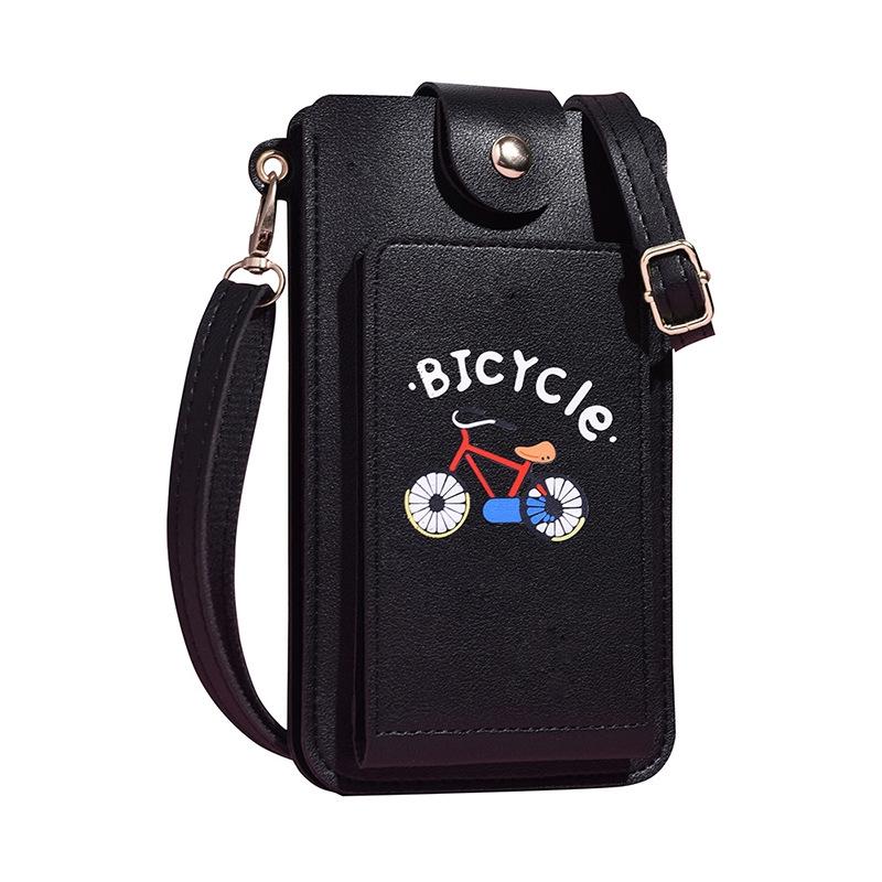 V562-C1080483060DBT-202505191605-00 Printed Mini Shoulder Bag With Card Holder - Black - Image 1