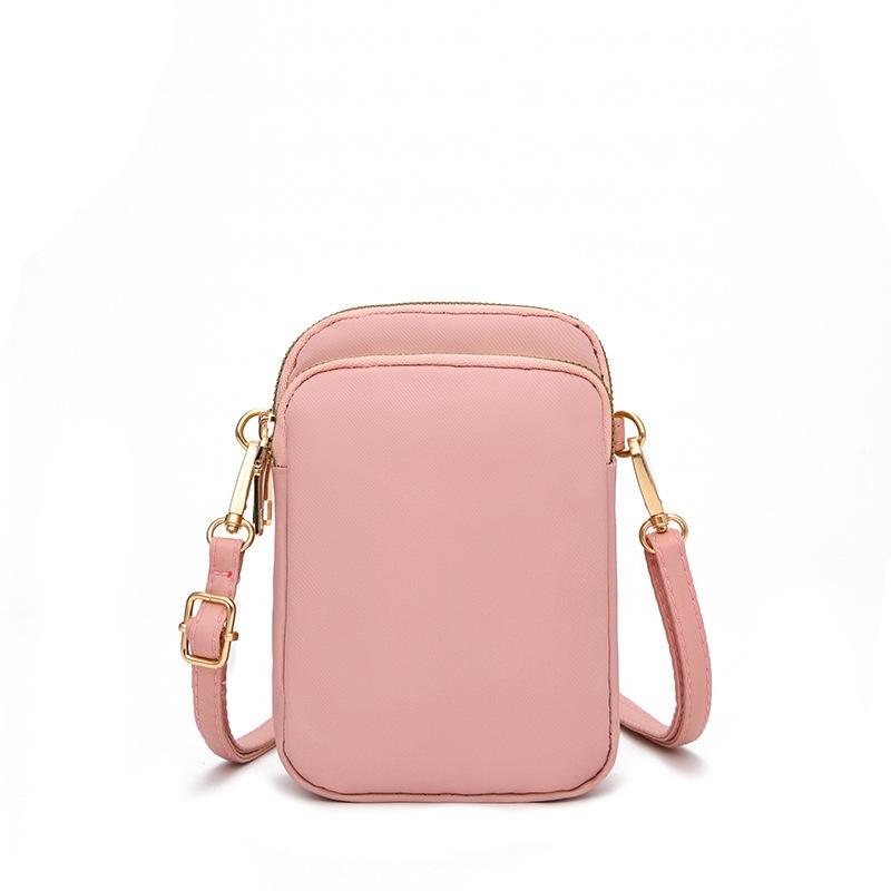 V562-C1082774060DBT-202505191630-00 Women Mini Crossbody Phone Bag With Headphone Hole - Pink - Image 1