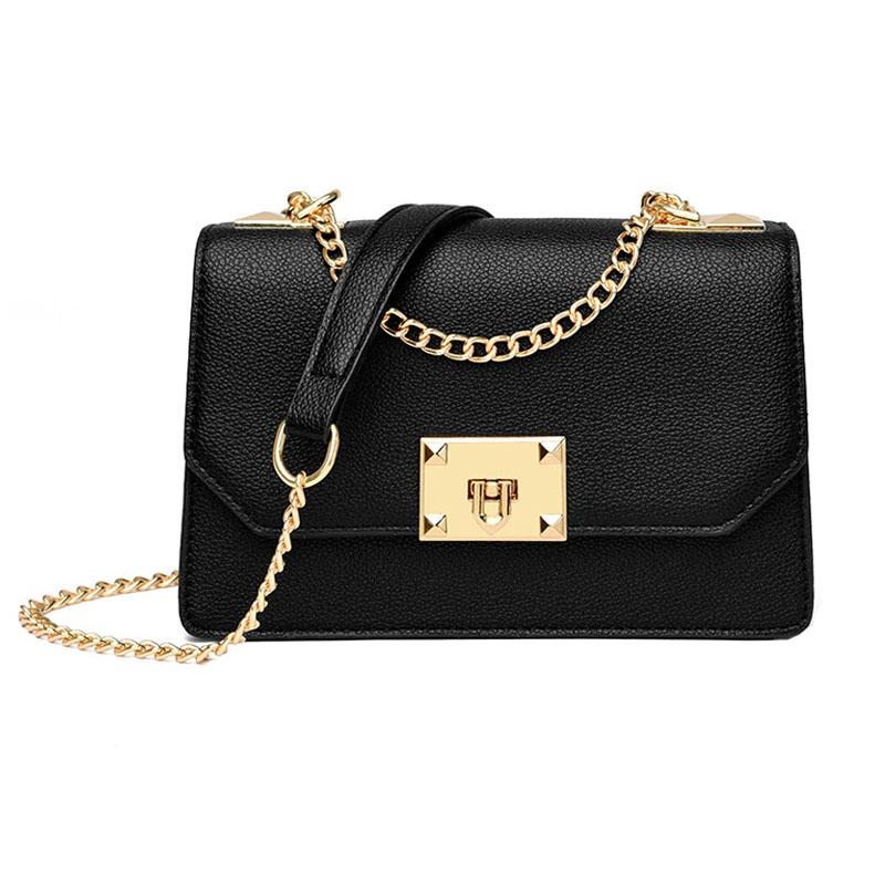 V562-C1084514060DBT-202505191441-00 Small Square Flap Lock Crossbody Bag For Women - Black - Image 1
