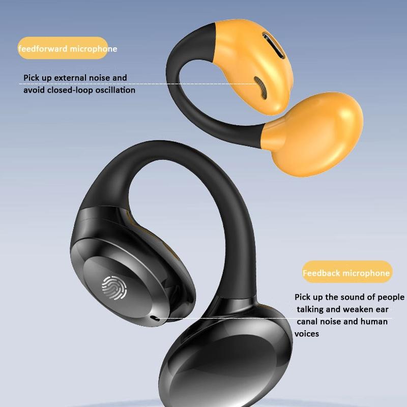 V562-C1087824060DBT-202505222017-04 Waterproof Touch Control Wireless Earphones with Ear-hook for Sports - White - Image 5