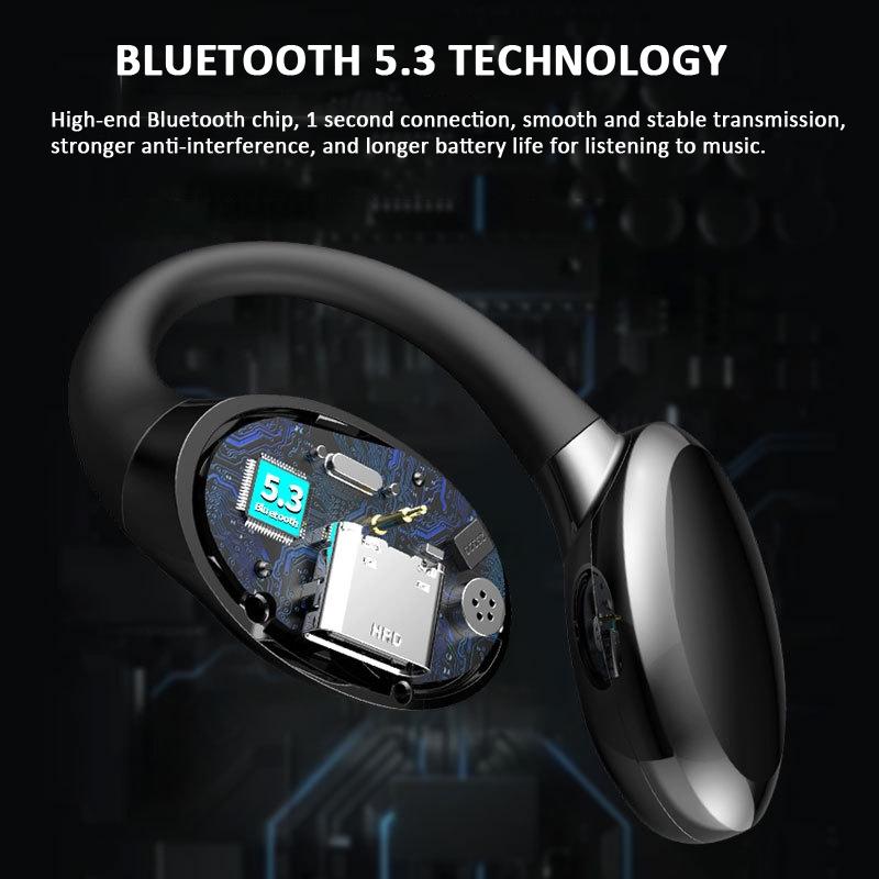 V562-C1087824060DBT-202505222017-07 Waterproof Touch Control Wireless Earphones with Ear-hook for Sports - White - Image 8