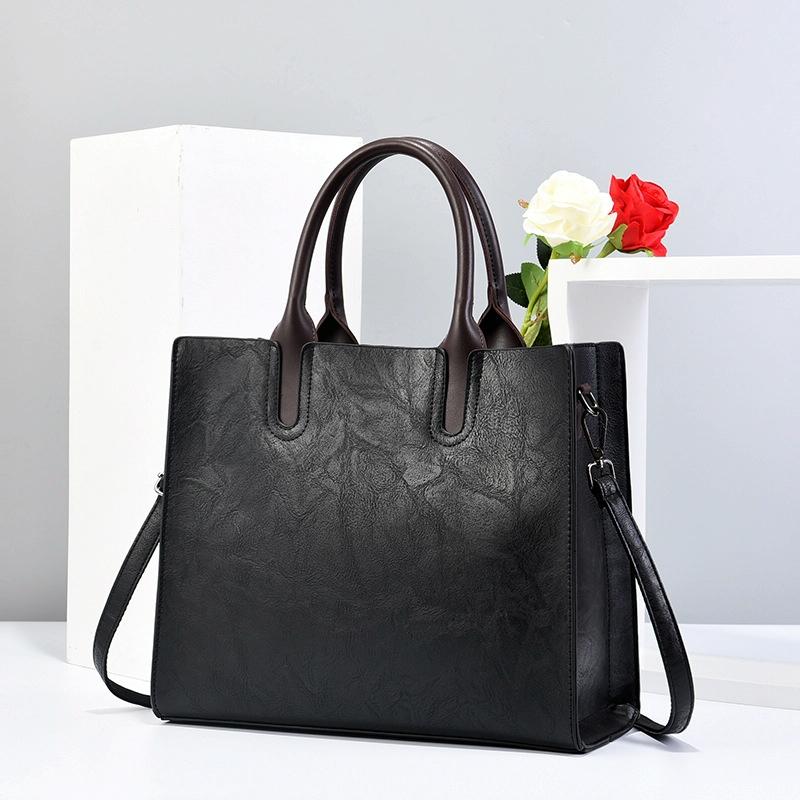 V562-C1098232060DBT-202504251537-02 Retro Square Handbag for Commuting - Vintage Style - Khaki - Image 3