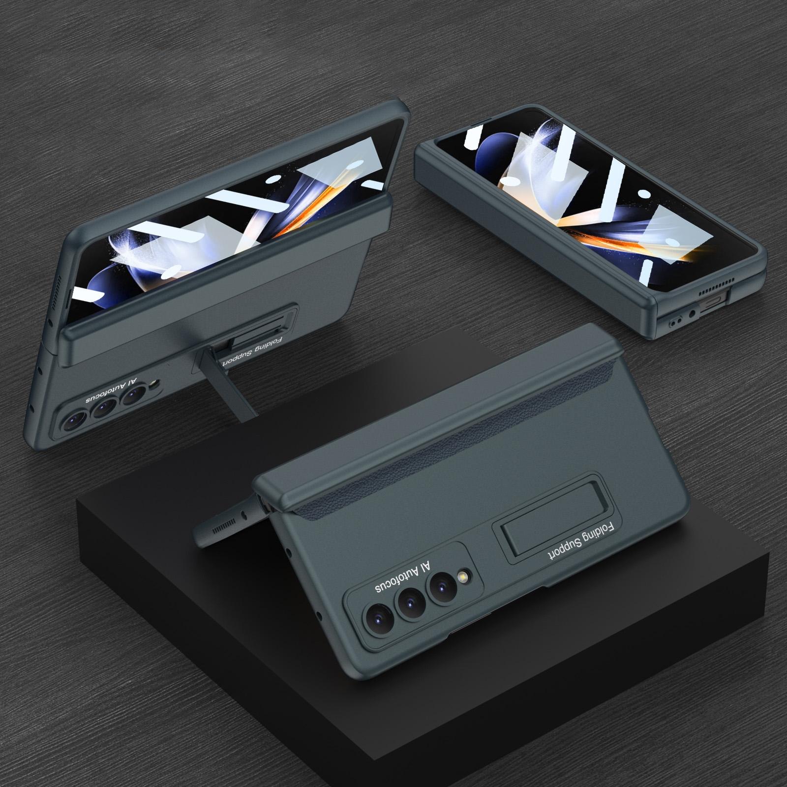 V562-C109947300ADE-202503211440-03 For Samsung Galaxy Z Fold4 5G Foldable Magnetic Hinge Case - Compact Design - Silver - Image 4