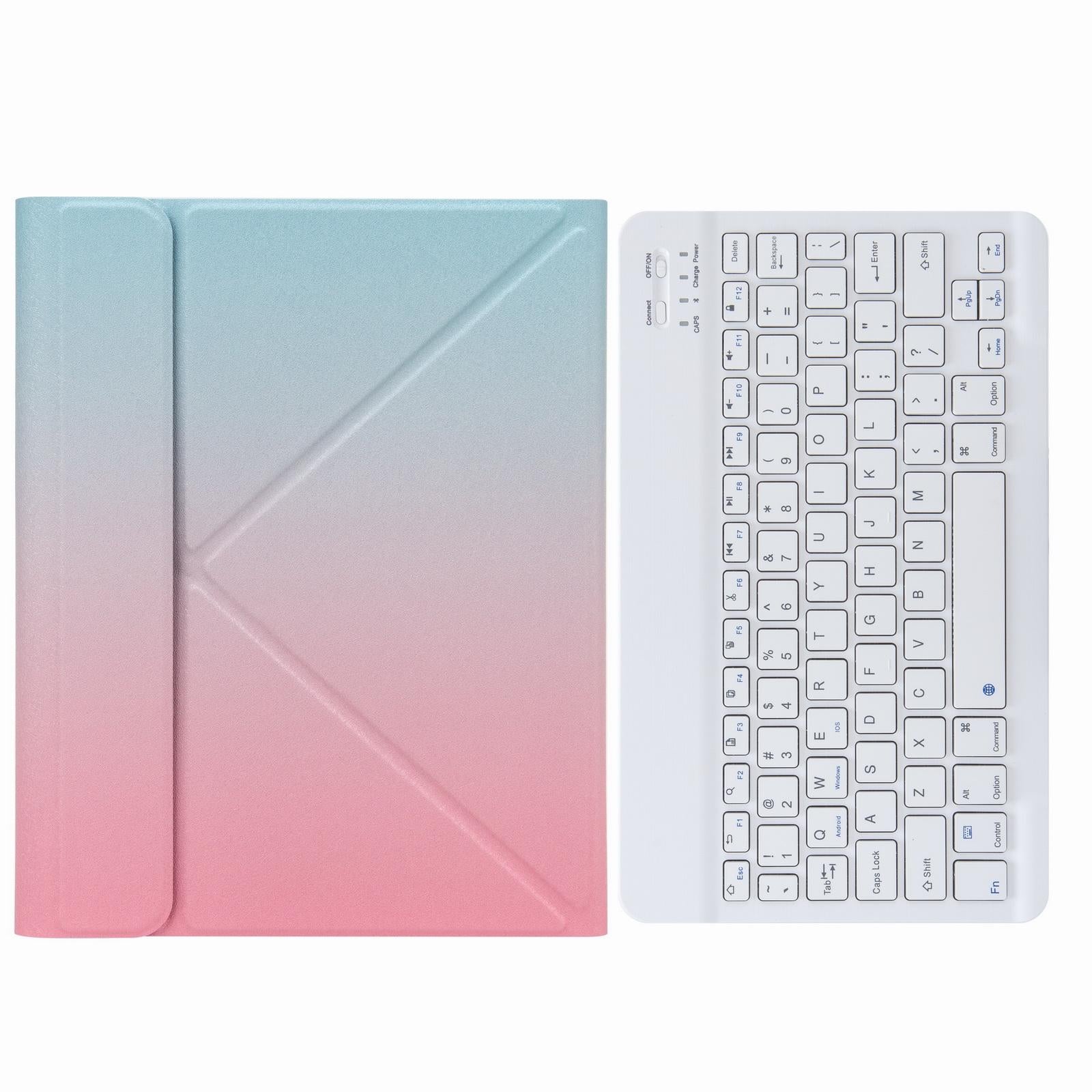 V562-C202164200ADE-202504291932-01 Leather Case With Bluetooth Keyboard For Ipad 9.7 2018 & 2017 - Three-Fold Holder - Purple - Image 2