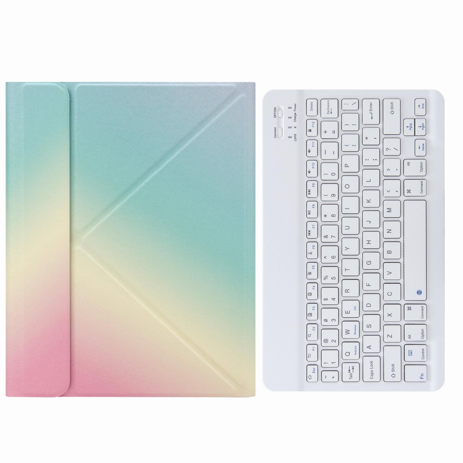 V562-C202164200ADE-202504291932-07 Leather Case With Bluetooth Keyboard For Ipad 9.7 2018 & 2017 - Three-Fold Holder - Purple - Image 8