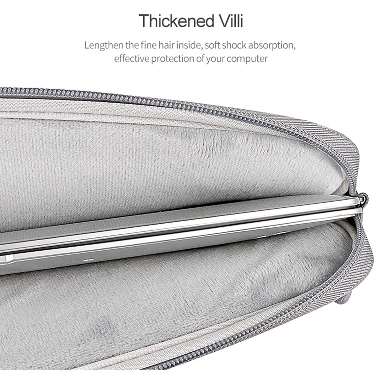 V562-C204937100ADE-202504022107-04 Polyester Laptop Liner Bag with Small Bag - Fits 14.1-15.4 Inch Devices - Black - Image 5