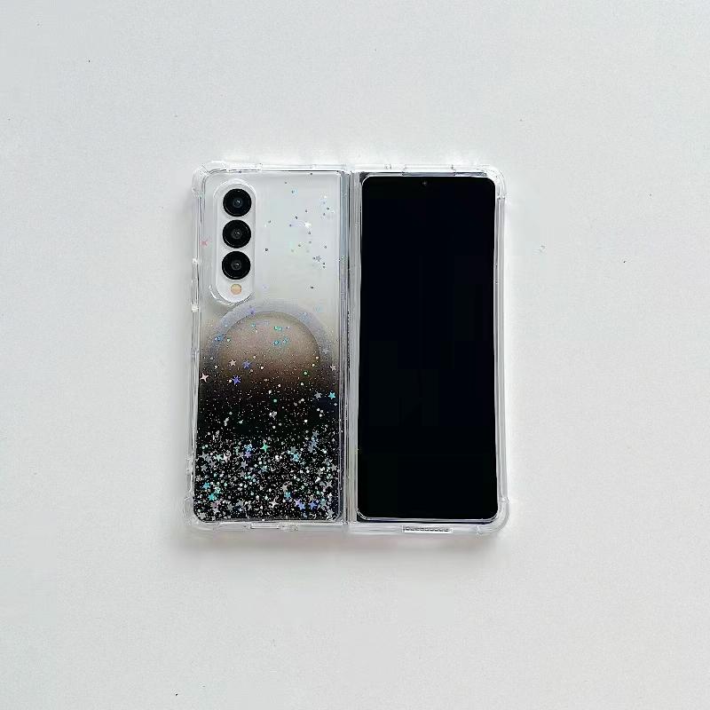 V562-C205192200AYS-202503211516-14 For Samsung Galaxy Z Fold4 5G Sparkle Tpu Case With Magsafe - Purple - Image 15