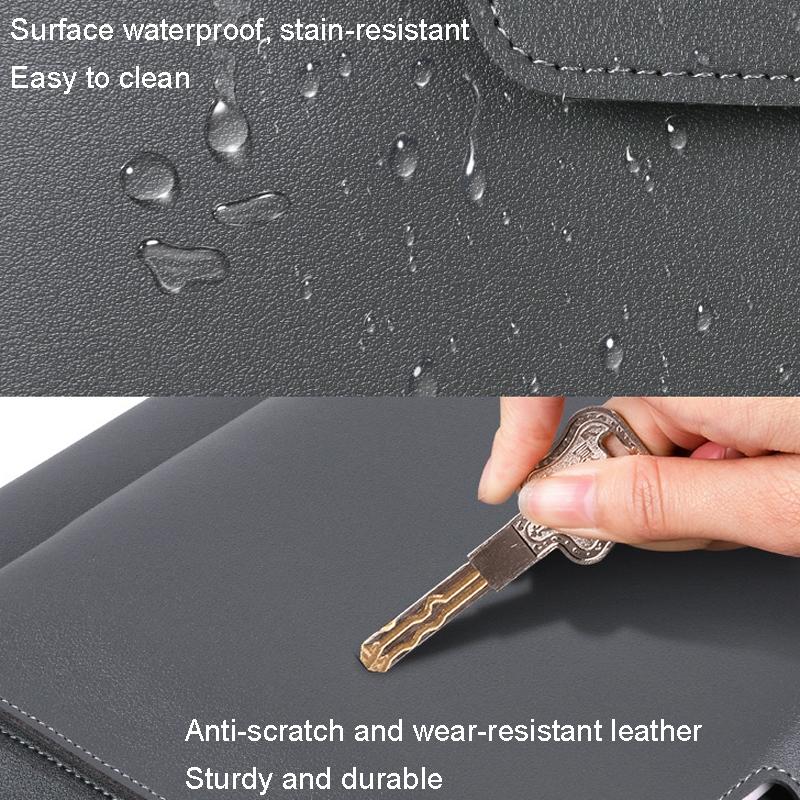 V562-C2094673060DBT-202502282120-07 Waterproof Elastic Button Laptop Handbag - Pu Material - Khaki - 15.4/16 Inch - Image 8