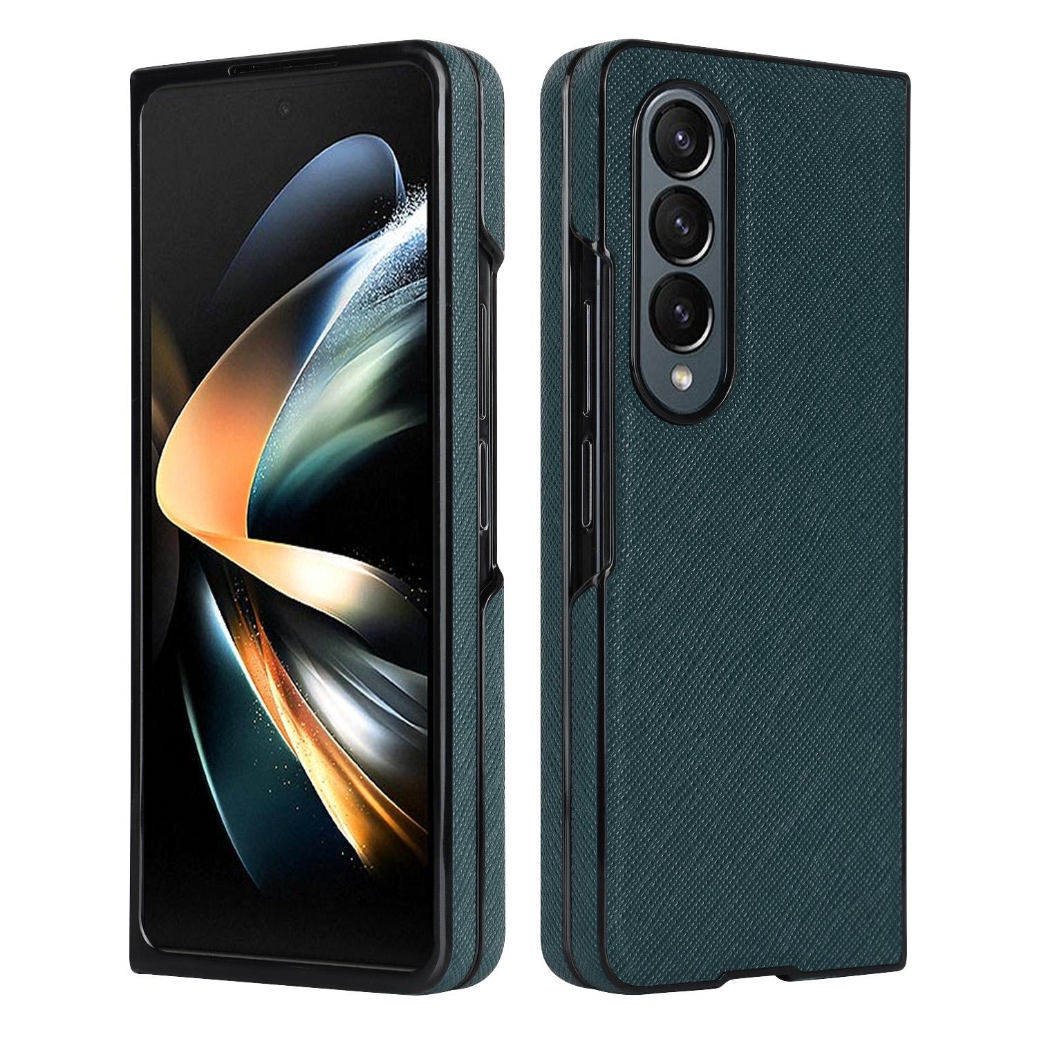 V562-C306672600ADE-202505061659-15 For Samsung Galaxy Z Fold4 5G Foldable Cross Pattern Phone Case - Compact Design - Green - Image 16