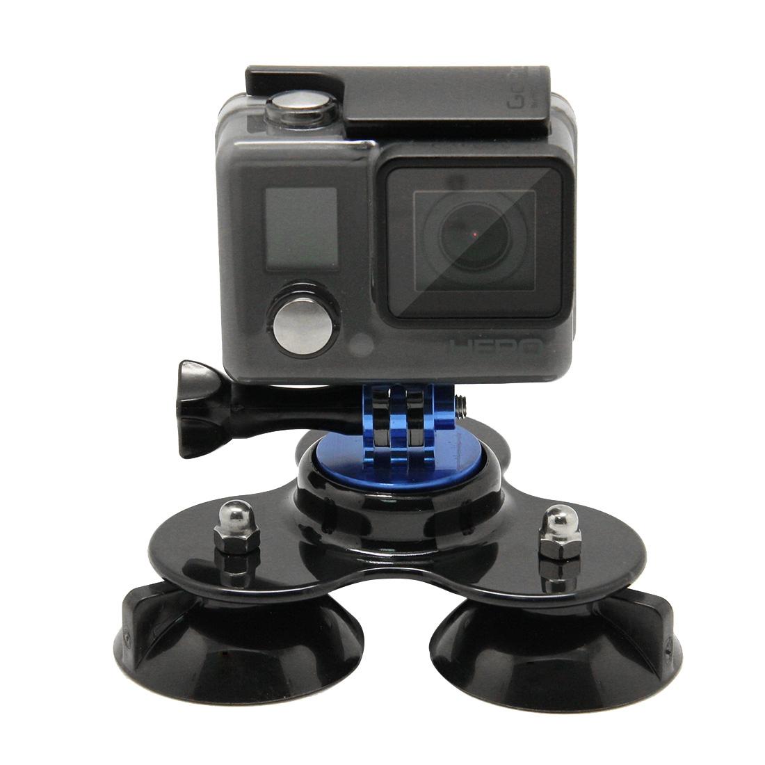 V562-D0003-PLD-S-202502241740-00 Universal Suction Cup Mount for Action Cameras with Tripod and Handle - Dark Blue - Image 1