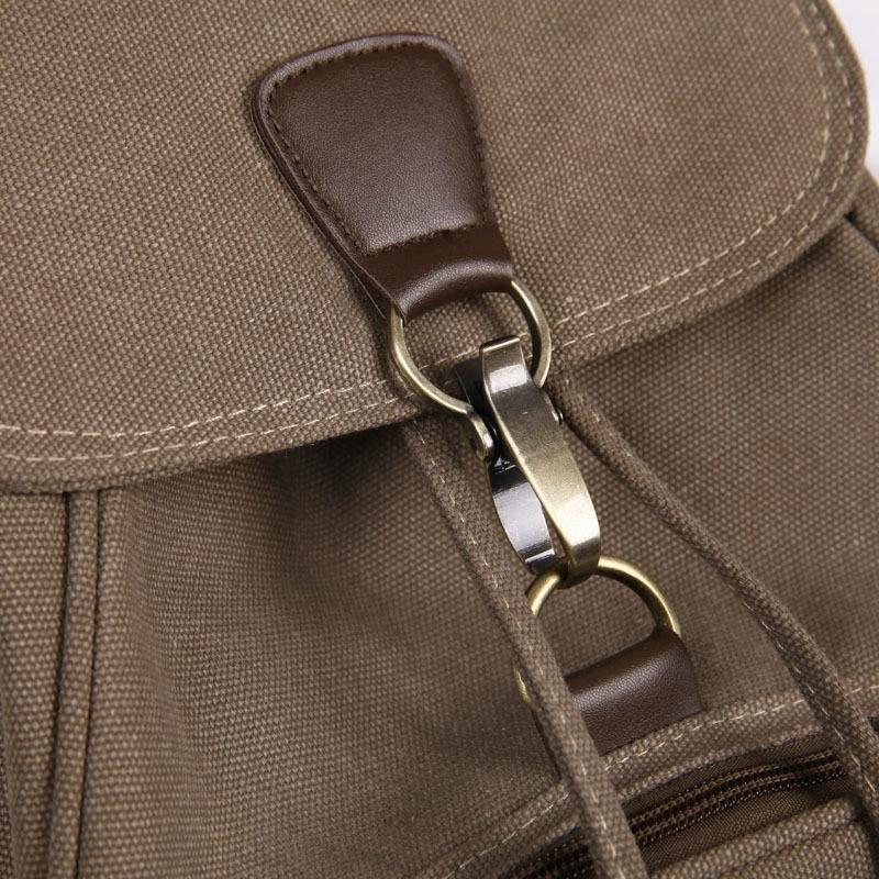 V562-D100543940DBT-202502282215-06 Women Canvas Laptop Backpack - Compact and Stylish - Khaki - Image 7