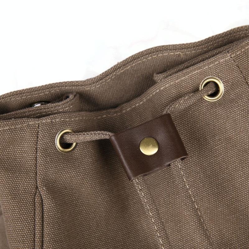 V562-D100543940DBT-202502282215-07 Women Canvas Laptop Backpack - Compact and Stylish - Khaki - Image 8