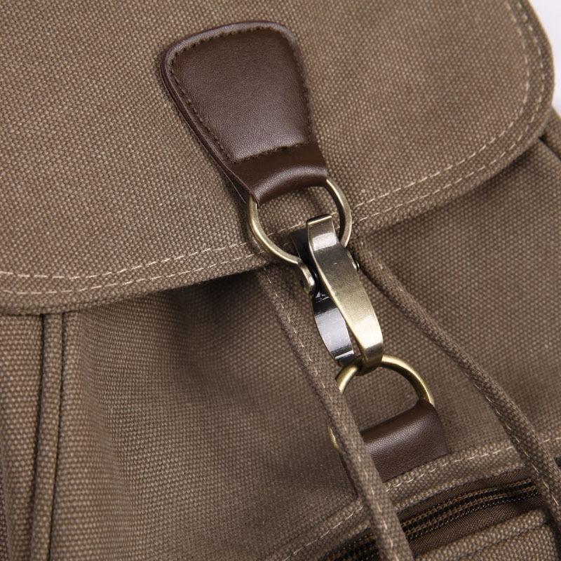 V562-D100543940DBT-202502282215-13 Women Canvas Laptop Backpack - Compact and Stylish - Khaki - Image 14
