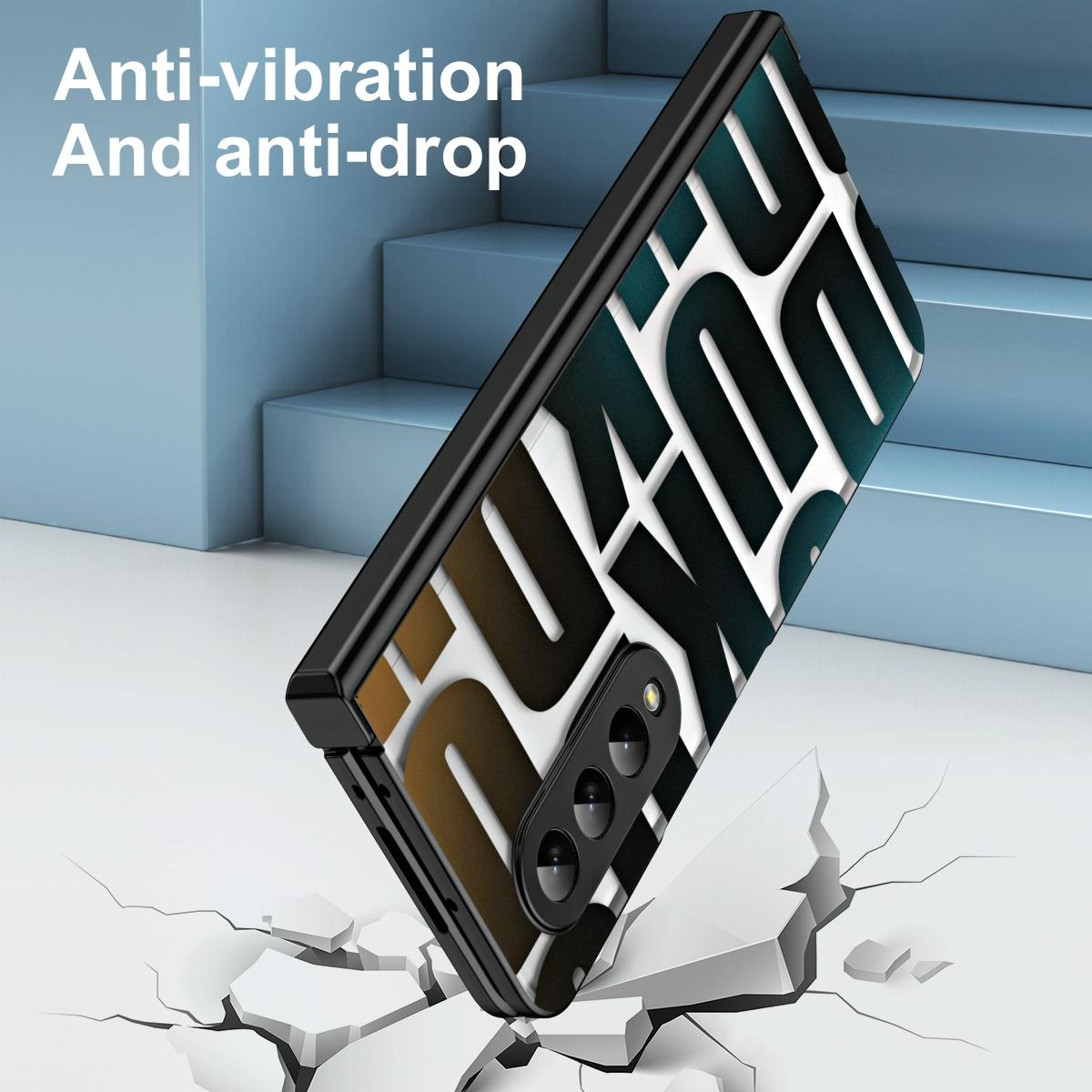 V562-D100607400ADE-202502241330-05 For Samsung Galaxy Z Fold4 5G Foldable Electroplated Phone Case With Hinge - Tyrant Gold - Image 6