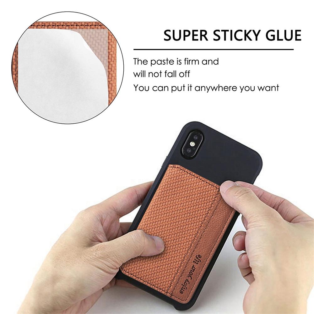 V562-D1007563060DBT-202503280247-07 Universal Phone Card Holder With Bracket Multifunctional - Apricot - Image 8