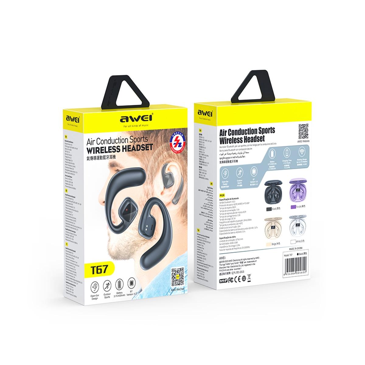 V562-D101568500ADE-202502241515-07 Wireless Tws Bluetooth Earbuds with Air Conduction Technology - Khaki - Image 8