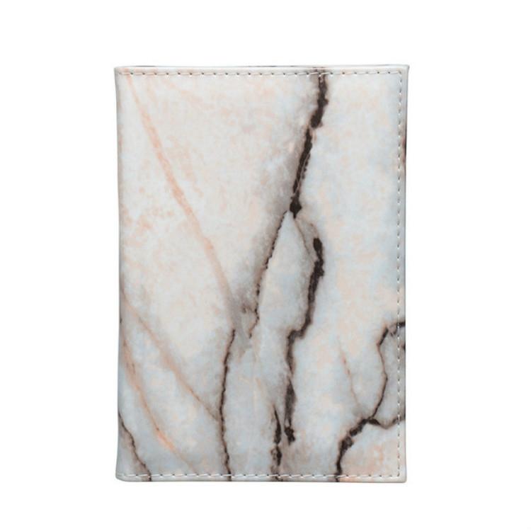 V562-D1019252240DBT-202503281953-09 Waterproof Marble Passport & Ticket Holder Colorful Design - Rice White - Image 10