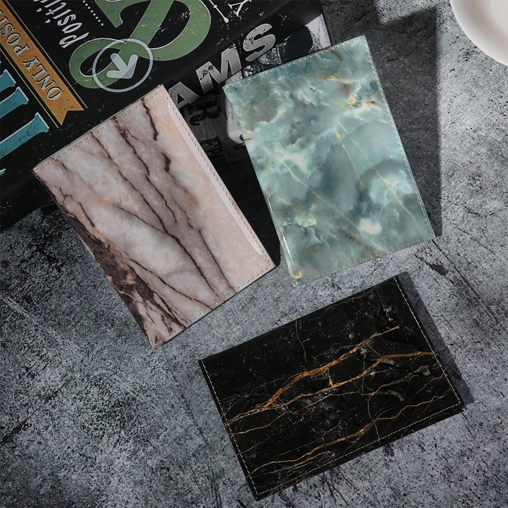 V562-D1019252240DBT-202503281953-13 Waterproof Marble Passport & Ticket Holder Colorful Design - Rice White - Image 14