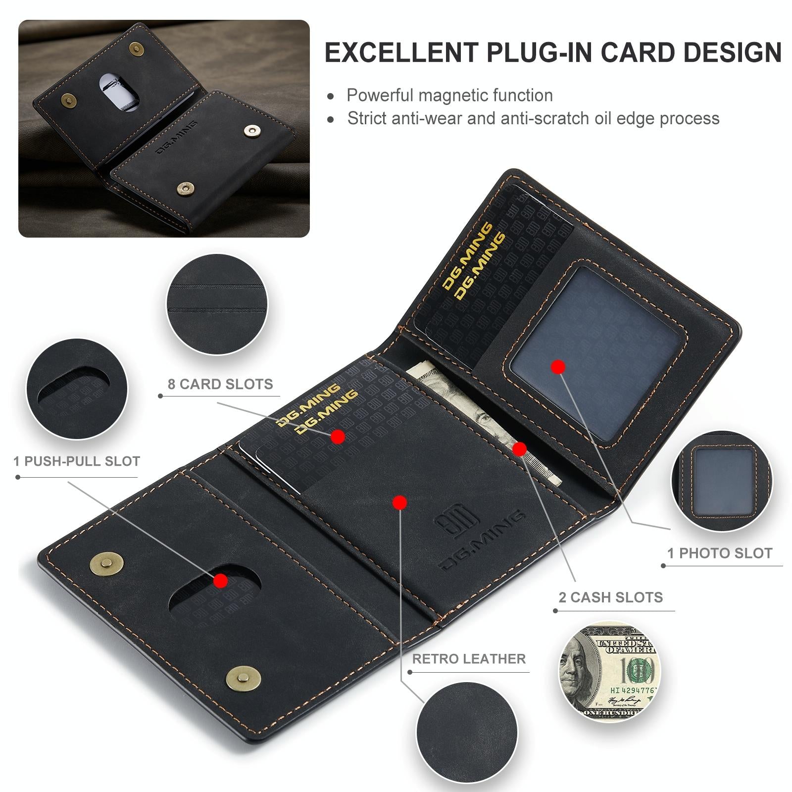 V562-D102242200ADE-202503281850-13 3 Fold Card Bag For Dg.Ming M2 Series Compact & Stylish - Red - Image 14