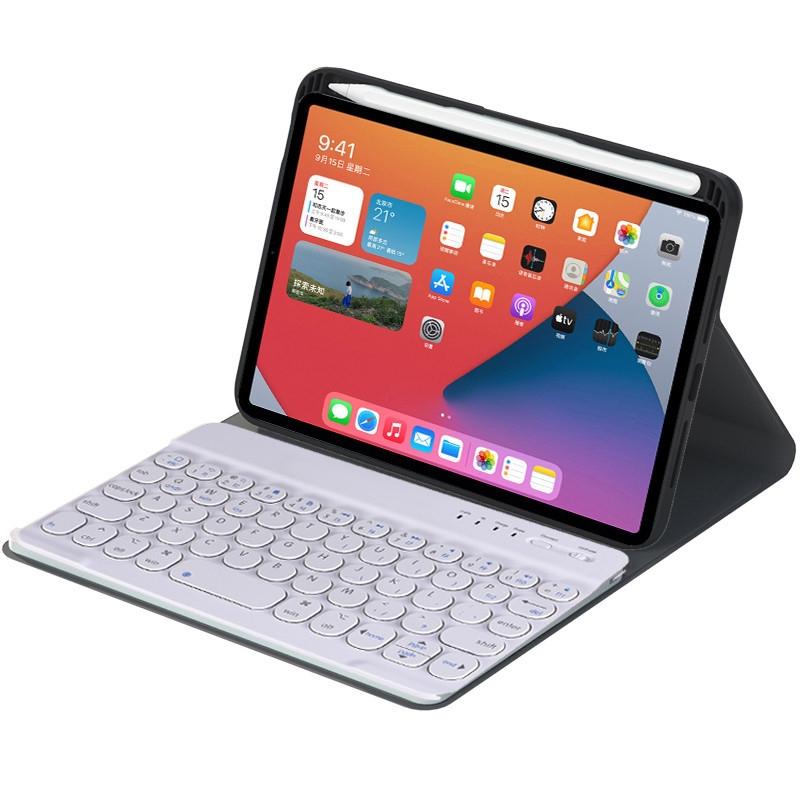 V562-D103190200ADE-202504292010-09 Detachable Bluetooth Keyboard Leather Case For Ipad Mini 6 With Holder - Light Purple - Image 10