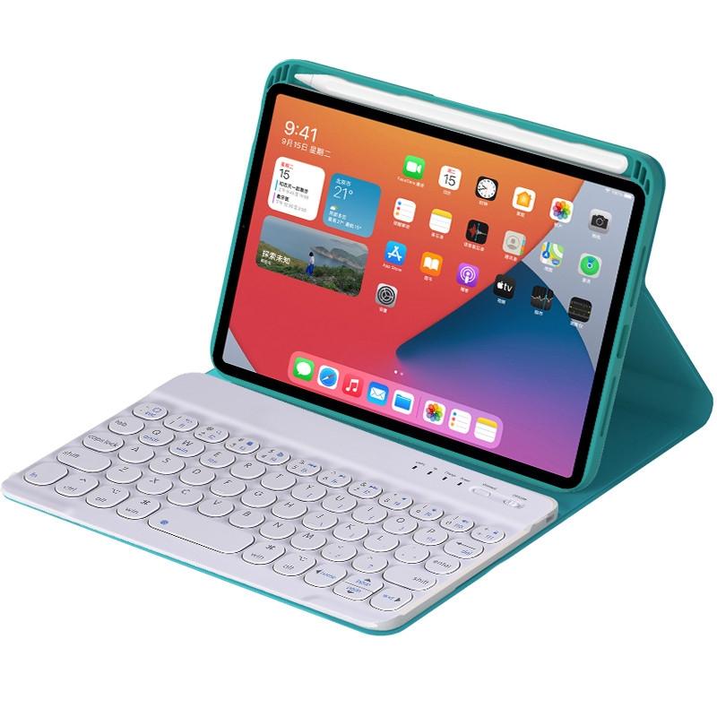 V562-D103190200ADE-202504292010-13 Detachable Bluetooth Keyboard Leather Case For Ipad Mini 6 With Holder - Light Purple - Image 14