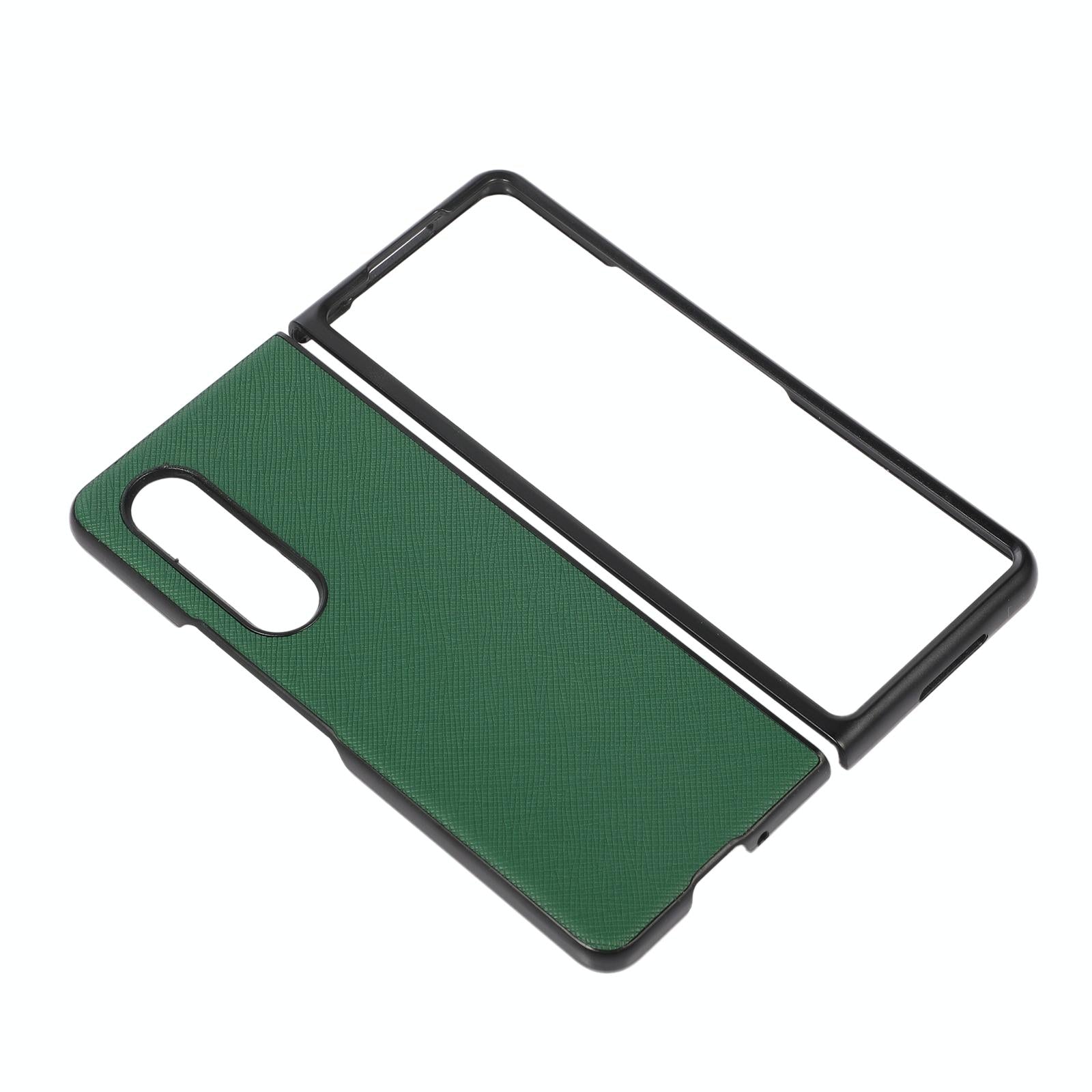 V562-D105370300ADE-202504292120-13 For Samsung Galaxy Z Fold4 5G Fold 4 Cross Texture Pu Leather Case - Green - Image 14