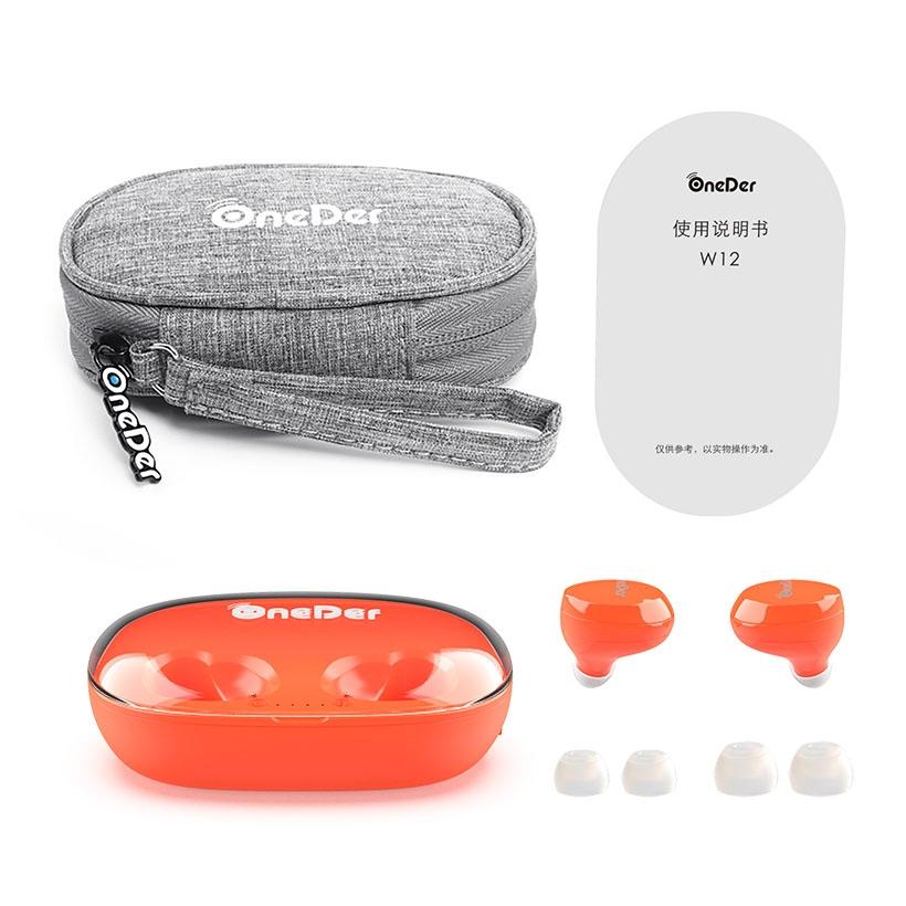 V562-D10637400AYS-202505222020-03 Waterproof Tws Bluetooth Earphones - Hd Stereo Sound - Orange - Image 4