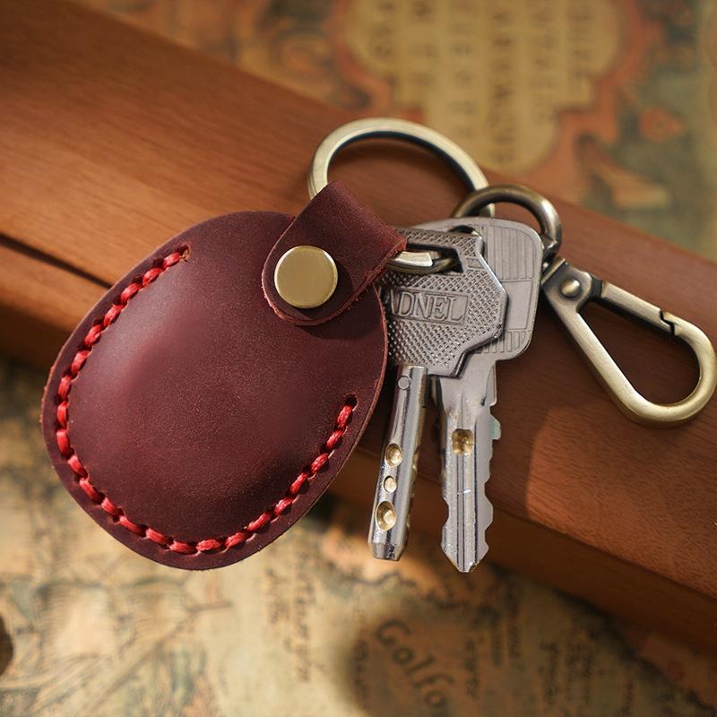 V562-D1069991060DBT-202503280206-05 Vintage Leather Proximity Card Holder Access Control - Red - Image 6