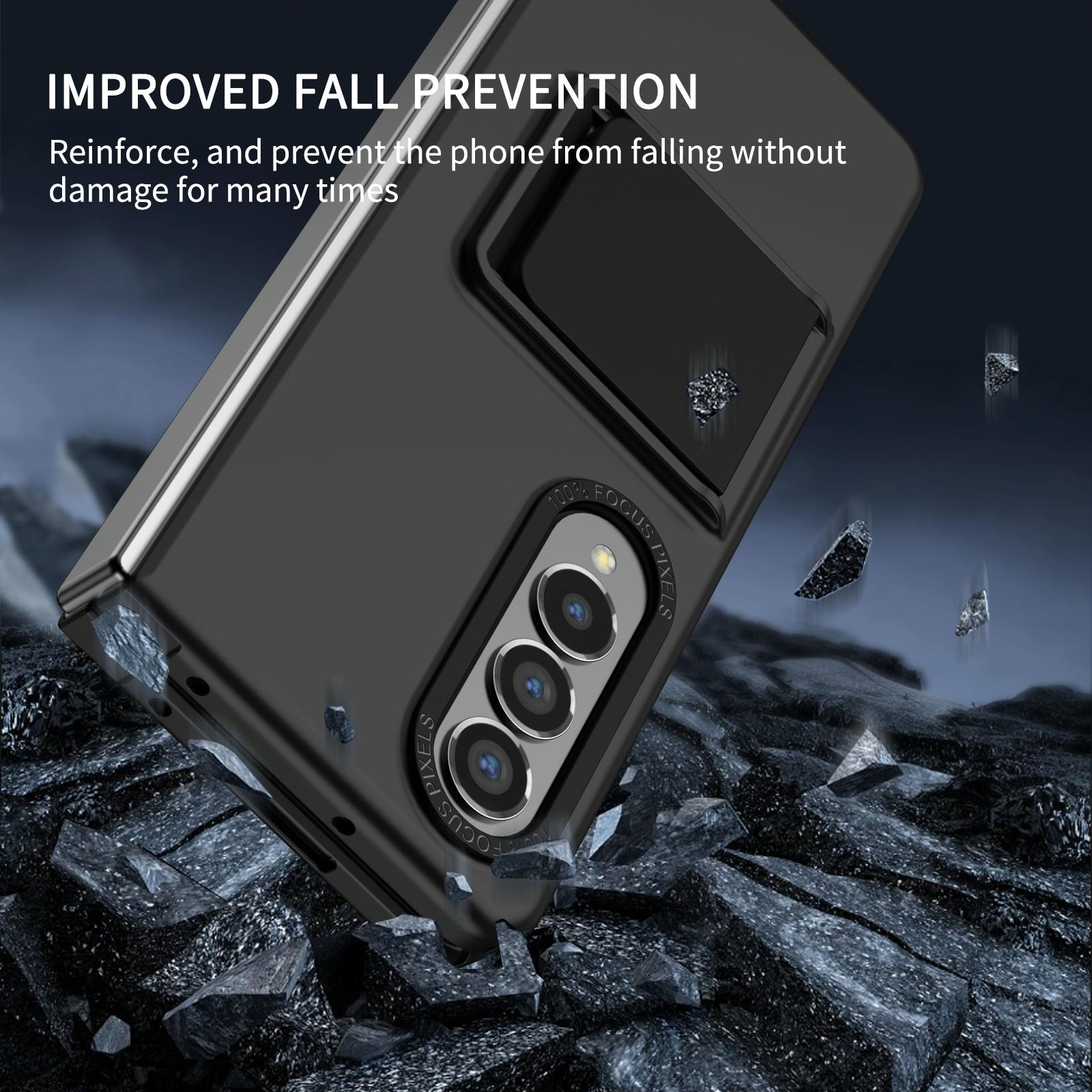 V562-D207223400ADE-202503211436-11 For Samsung Galaxy Z Fold4 5G Foldable 3D Design Phone Case - Blue - Image 12