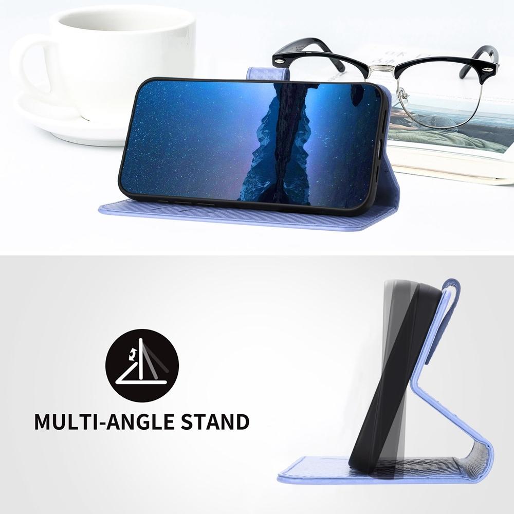 V562-D209615600ADE-202505221912-14 For Samsung Galaxy Z Fold4 5G Carbon Fiber Leather Phone Case With Lanyard - Coffee - Image 15