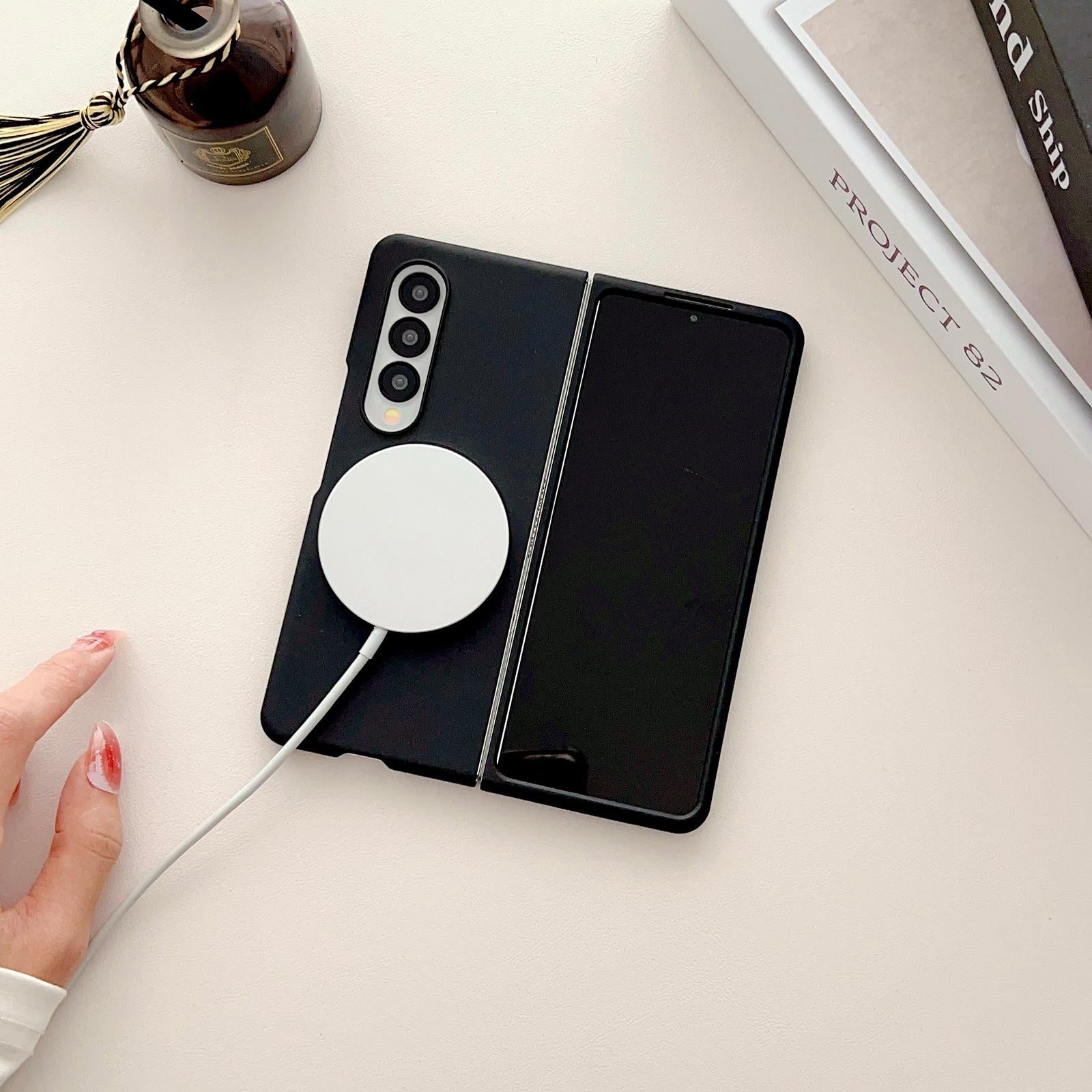 V562-D209933400ADE-202505221906-06 For Samsung Galaxy Z Fold4 5G Shockproof Magnetic Phone Case - Skin Protection - Purple - Image 7