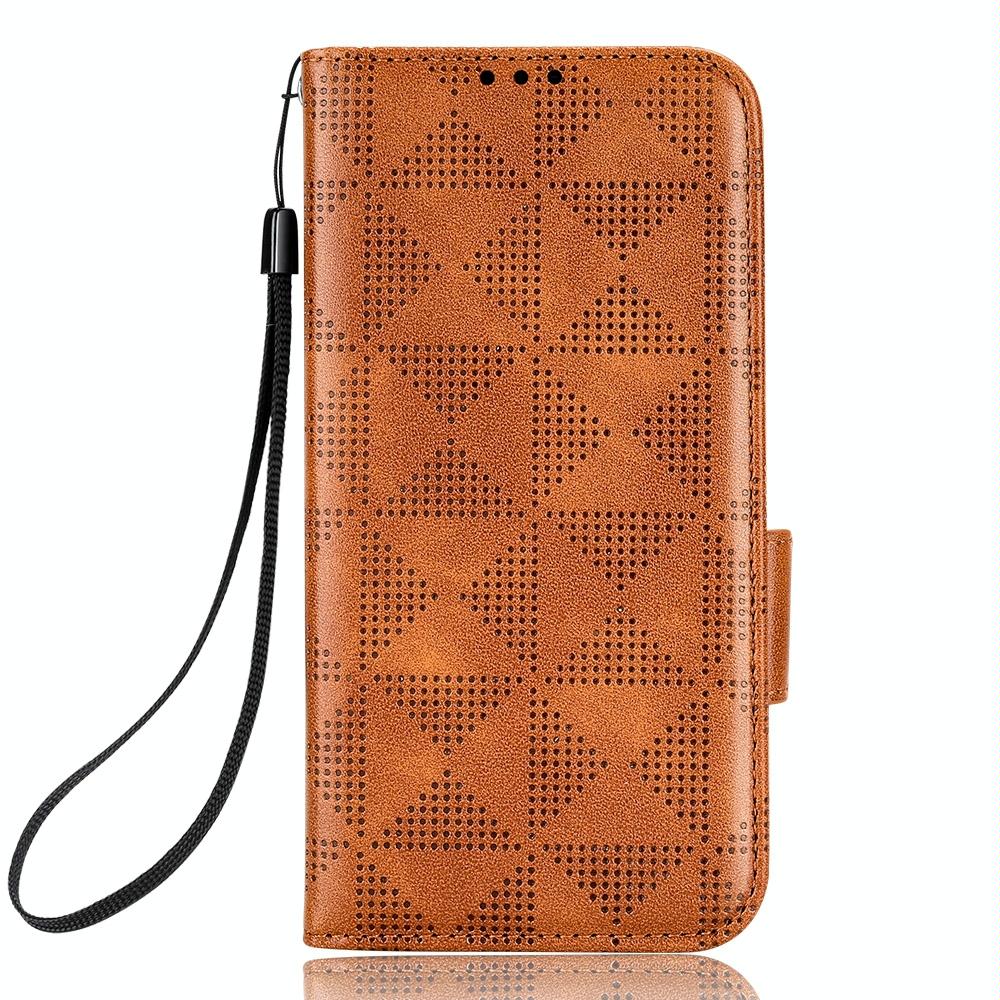 V562-D302583400ADE-202503211310-02 For Samsung Galaxy Z Fold4 5G Symmetrical Leather Triangle Phone Case - Purple - Image 3