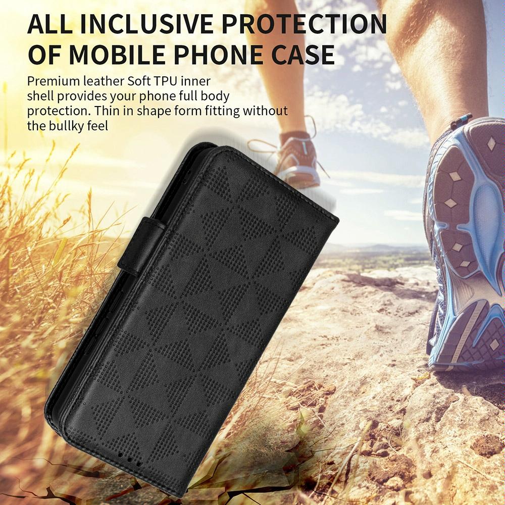 V562-D302583400ADE-202503211310-07 For Samsung Galaxy Z Fold4 5G Symmetrical Leather Triangle Phone Case - Purple - Image 8